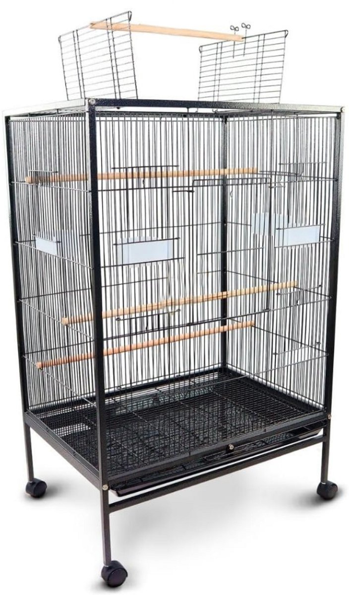 ZRSS® Papegaaienkooi - Grote Vogelkooi voor Binnen - Vogelverblijven - 95x43x61,5 cm