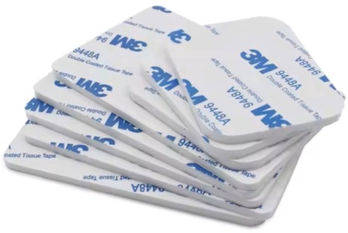 10 stuks | 3M 9448A Dubbelzijdige Montage Tape | Vierkant 5x5cm | Acryl Schuim | Hittebestendig & Drukgevoelig | Voor Hobby, Decoratie & Elektronica | Wit