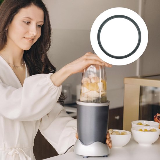 6 Stuks Blenderpakkinge - Afdichtring - Blender Vervangende Onderdelen - Water Bestendige Sluitring - O-Ring Afdichting Pakkingaccessoires - Siliconen - Geschikt Voor Nutri Bullet Nutribullet 600w/900w Blender Pakkingen - Grijs van Merkloos — afbeelding 2