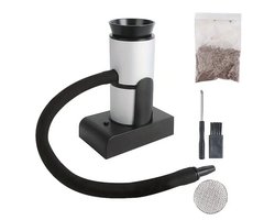 K&R Ventures® Rookapparaat – Rookmachine Keuken Set – Aluminium – Flexibel & Licht – Voor Voedsel, Kruiden & Thee – Professionele Smoker Gun – Keukenapparatuur