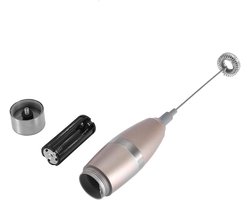 Elektrische Melkopschuimer RVS - Draadloze Handmixer voor Warme & Koude Melk, Cappuccino en Latte Macchiato