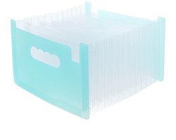 Chemise à compartiments A5 Operitacx, chemise à documents avec 13 compartiments pour ranger documents, cartes, reçus et formulaires fiscaux