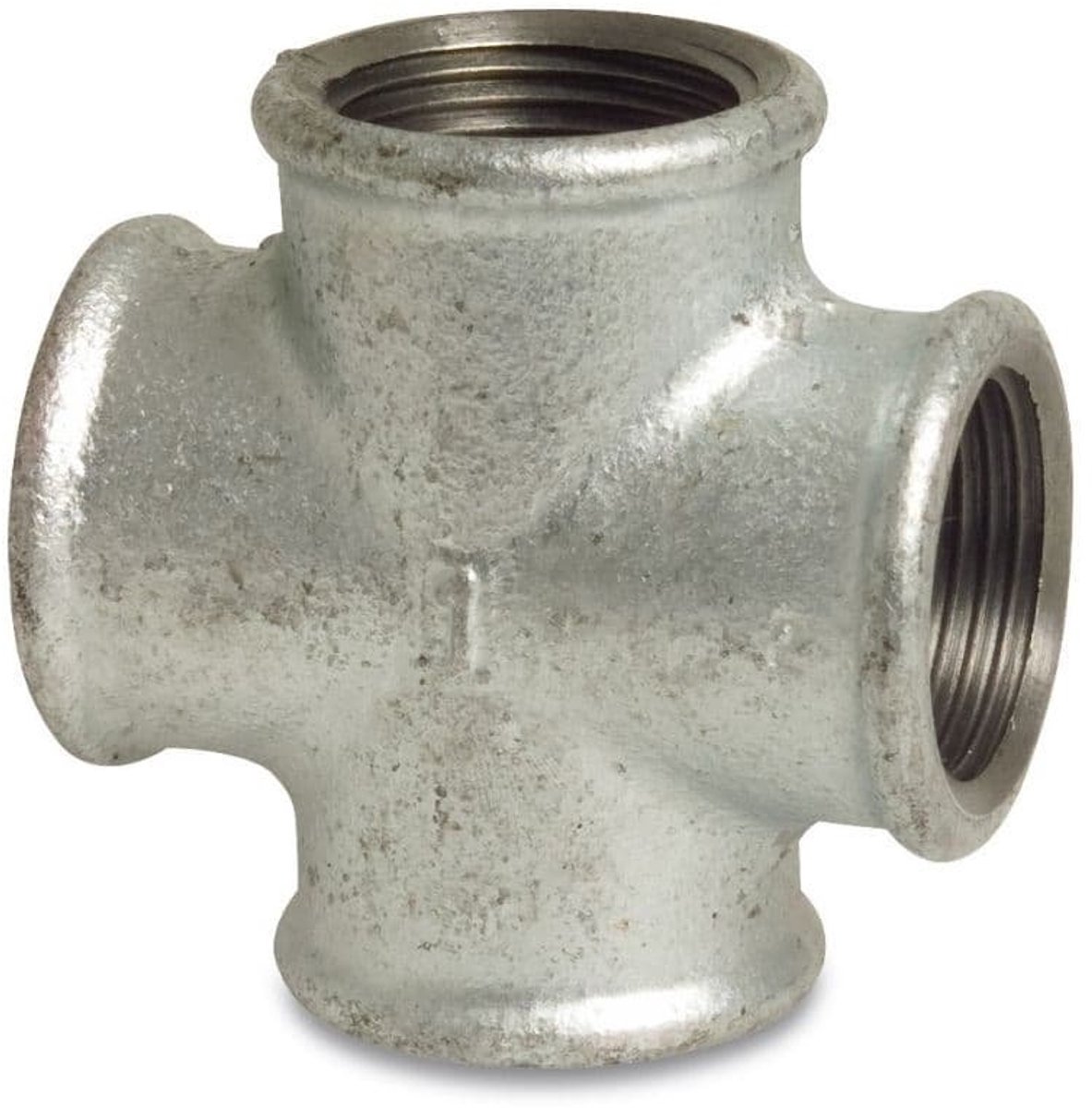 Temperguss Kreuzstück 1/2" IG - Draadfitting voor Sanitair, Verwarming & Gas