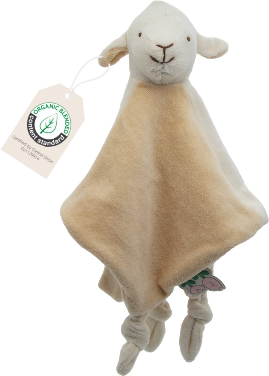 Cute since 1999 - Biologisch Knuffeldoekje - Lulia de Lammetje -Doudou - 30 x 30 cm