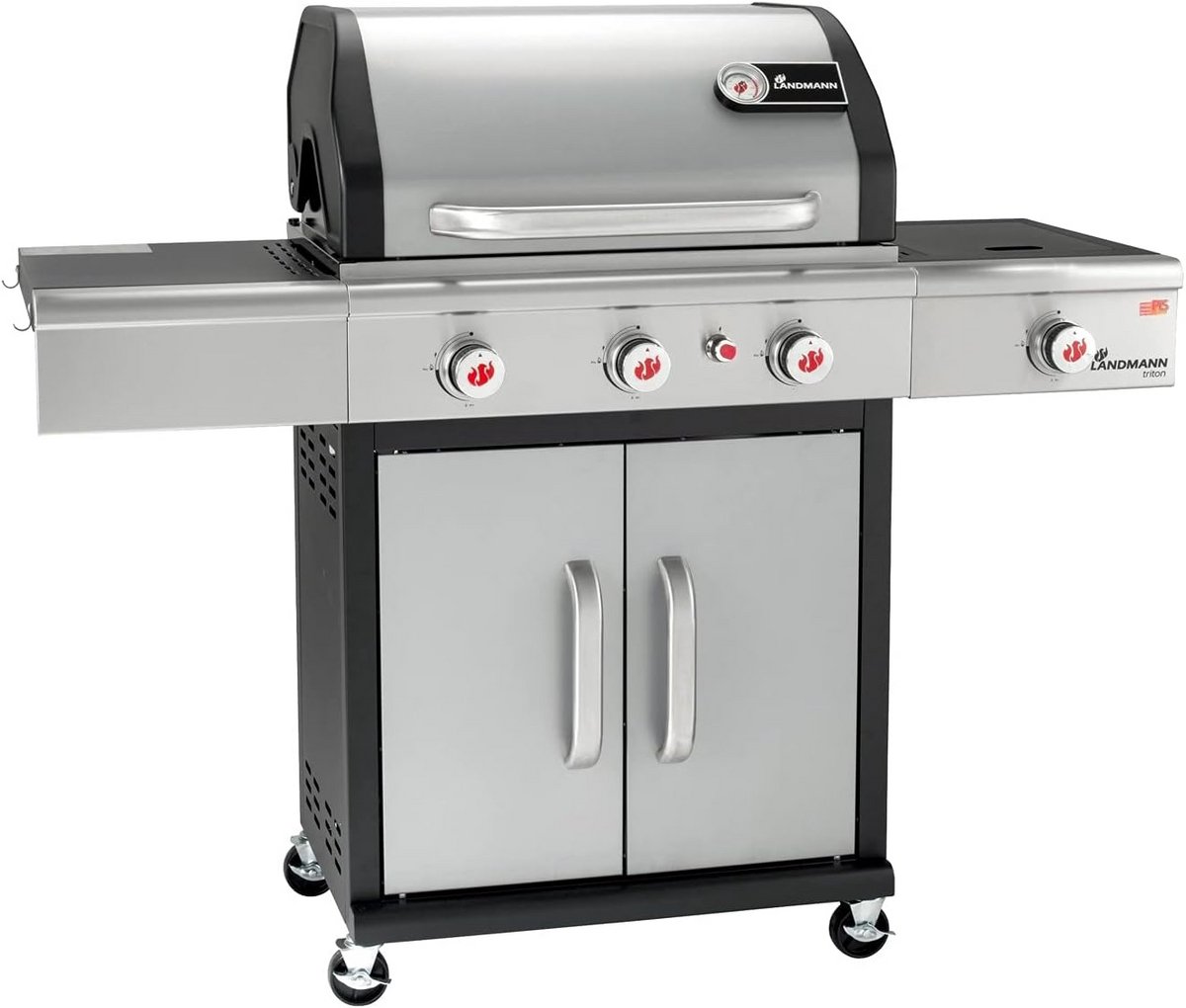 Landmann Triton PTS 3.1 Gasbarbecue - 4 branders - zilver