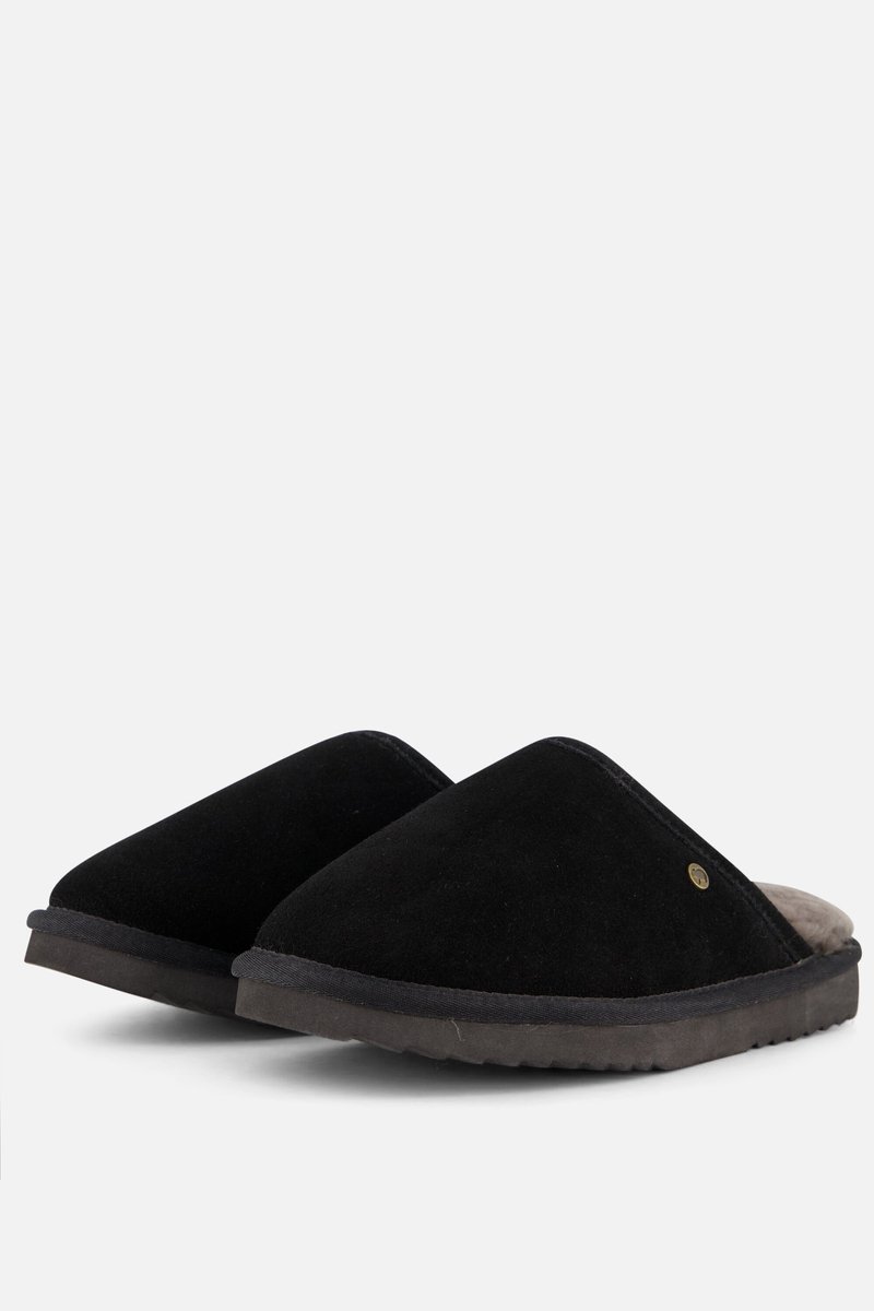 Warmbat Classic Suede Unisex Sloffen - Zwart - Maat 48