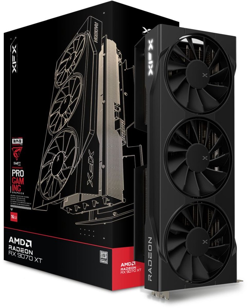 XFX Swift Radeon RX 9070 XT Triple Fan Gaming Edition 16GB