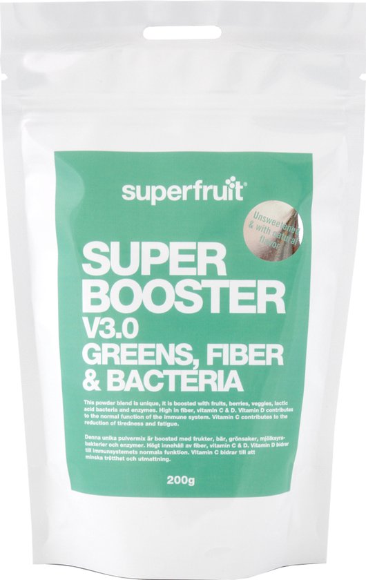 Superfruit - Super Booster V3 Groenen, Vezels & Bacteriën Poeder (200g)