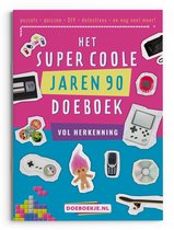 Super Coole Jaren 90 Doeboek - puzzels varia, quizzen, detectives, spelletjes en ideeën - voor volwassenen