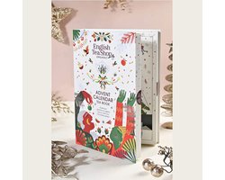 English Tea Shop - Tea Book Cream Adventskalender – 25x Biologische Theezakjes – Luxe Theeboek voor December – Feestelijk Cadeau voor Theeliefhebbers