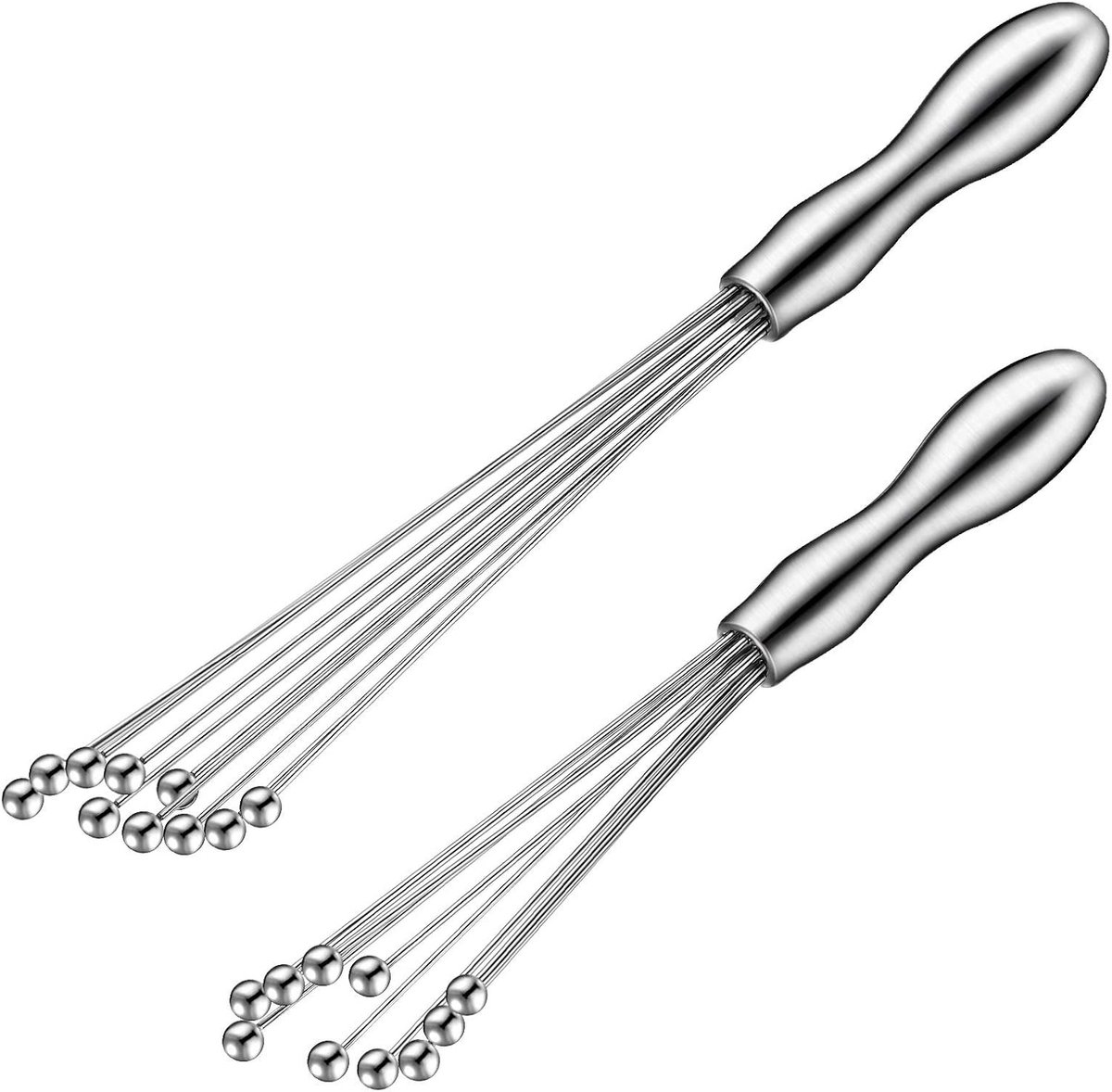 Bondoo Bolletjesgarde - 25 cm en 30 cm – Sneller & Efficiënter Kloppen en Roeren in Keuken, Sauzen, Beslag en Meer - RVS