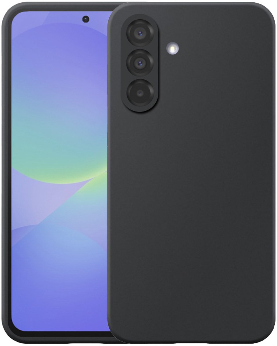 Geschikt voor Samsung Galaxy A36 Telefoonhoesje Flexibel Siliconen TPU hoesje - Flexible Back Cover Case Siliconen TPU - Zwart - Smartphonica geschikt voor Samsung Galaxy A36