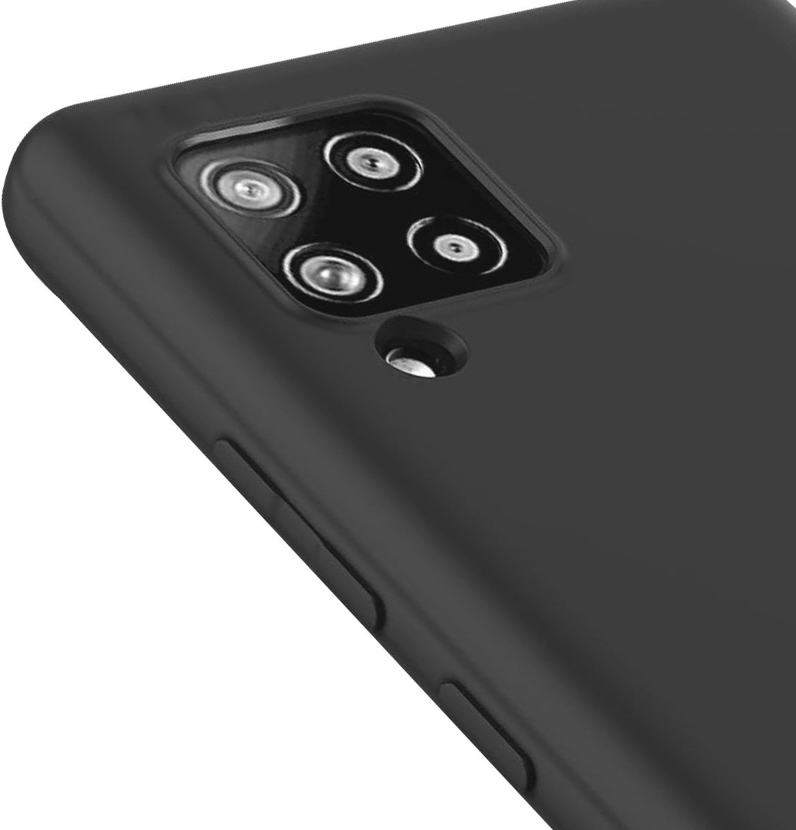 Jaym, Hoesje geschikt voor Samsung Galaxy A42 5G - Soft Feeling, Zwart
