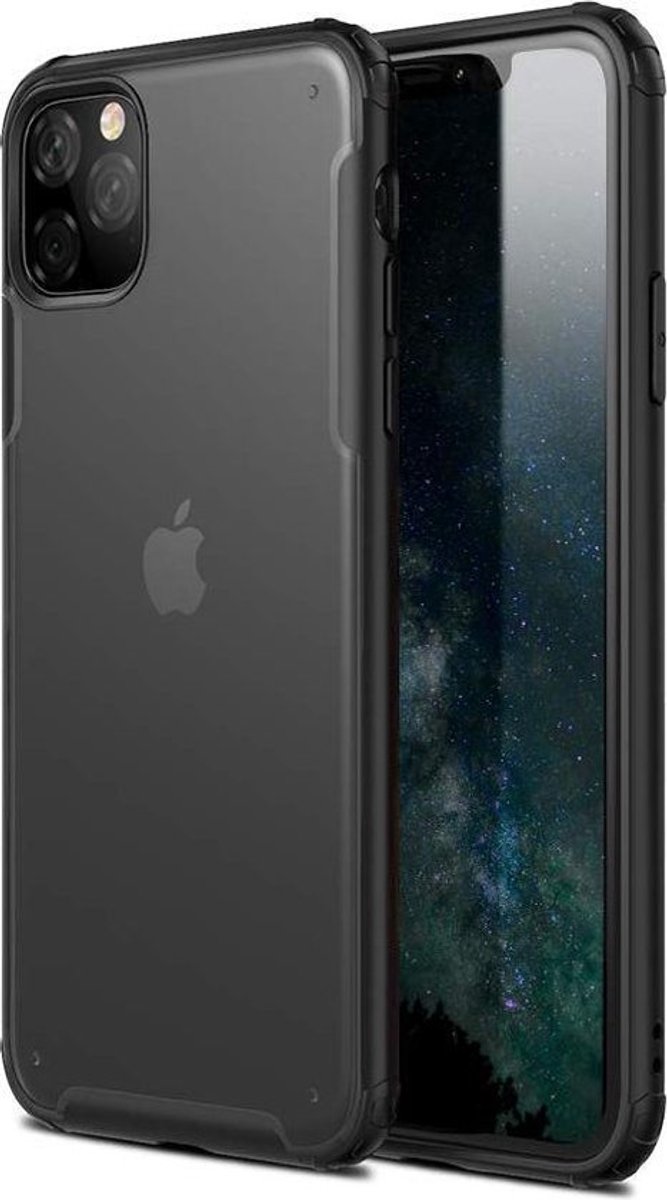 HB Hoesje Geschikt voor Apple iPhone 11 Pro - Multi Protective Armor - Zwart