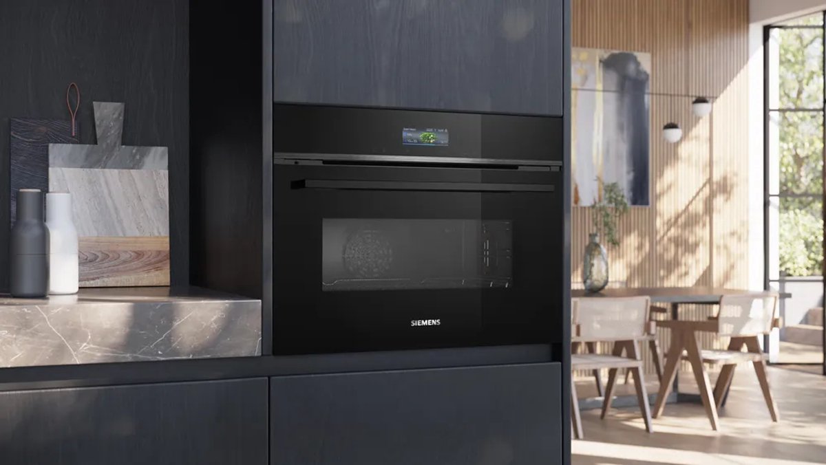Siemens iQ700 CM724G1B1 Compacte Combi Oven met Magnetron 45 cm – TFT Display – Home Connect WiFi – 45L – Zwart — afbeelding 3