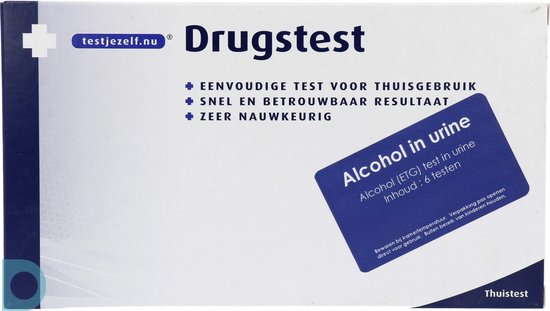 Testjezelf.nu Drugstest Alcohol (ETG) in urine, 6 testen. Eenvoudige test voor thuisgebruik.