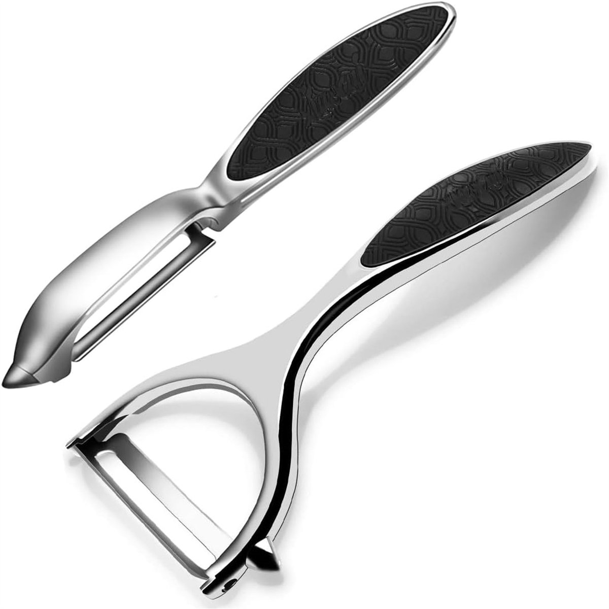 Y-vormige en I-vormige Groenteschiller - ergonomisch en scherp - 2 stuks