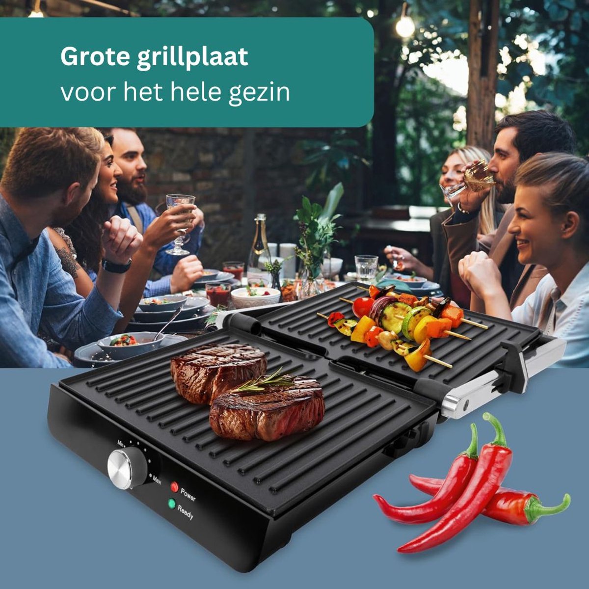 Tosti Apparaat - Panini Grill - Contactgrill thumbnail 5
