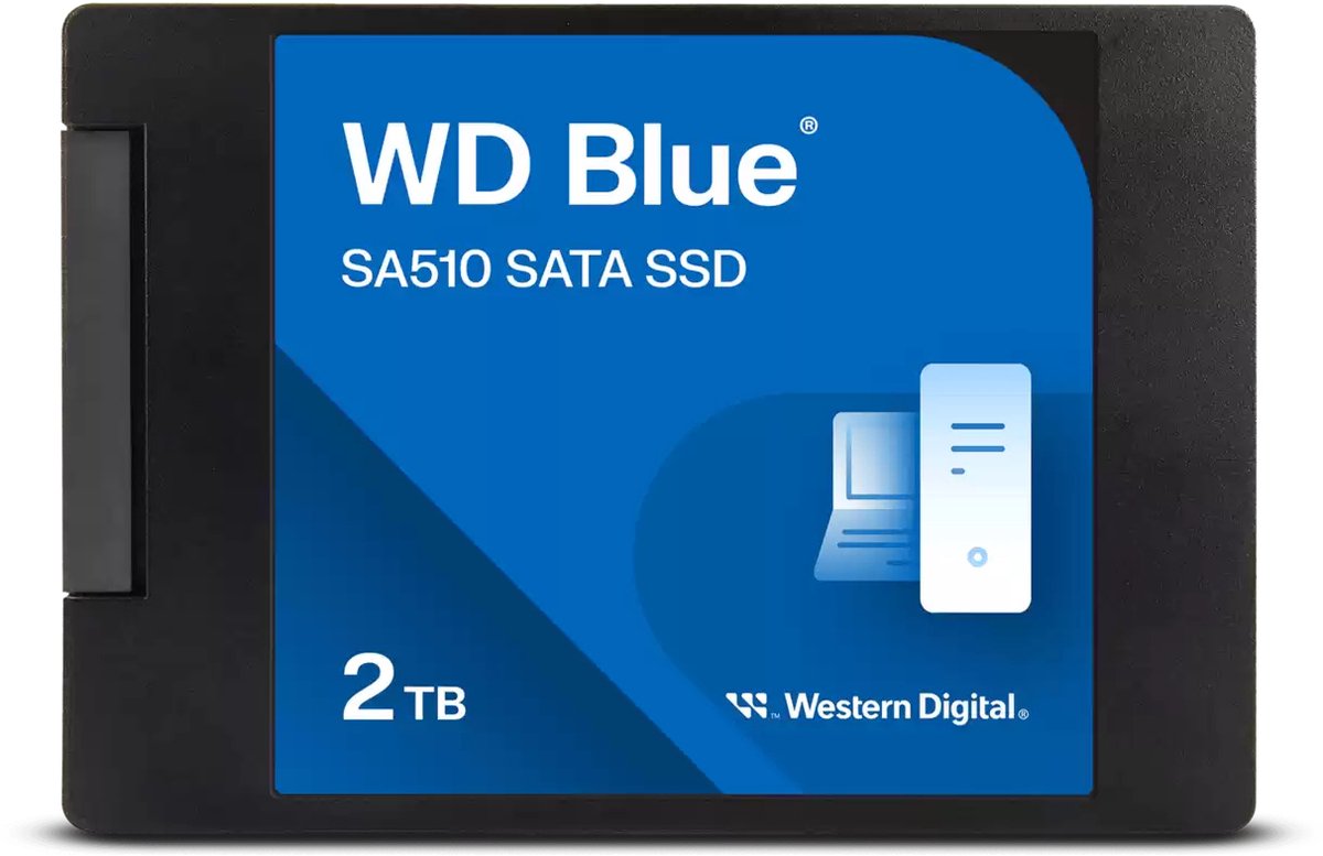 Western Digital Blue™ SA510 2 TB SSD harde schijf (2.5 inch) SATA 6 Gb/s Retail WDS200T3B0A
