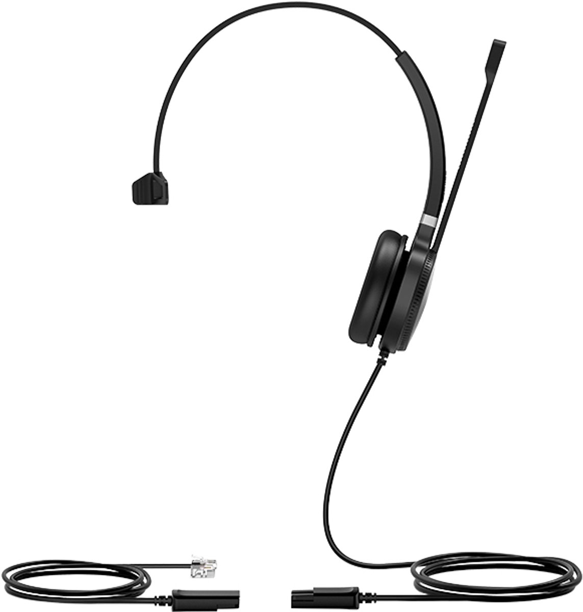 Yealink YHS36 Headset Bedraad Hoofdband Kantoor/callcenter Zwart Zilver