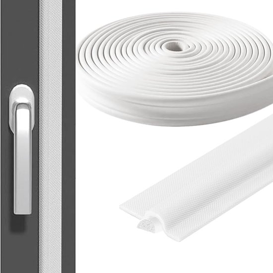 Expower zelfklevende deurafdichting, dichtstrips, tochtstopper tegen insecten, vervangingsafdichting, weerbestendig, blokkering, geluidsafdichting, siliconen, deurstopper, 100 x 5 cm
