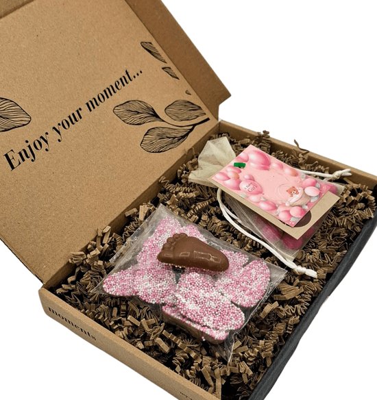 Geboorte, Groei Pakket Meisje - Chocolade & Zaadbommen - My-Moments van Merkloos — afbeelding 2