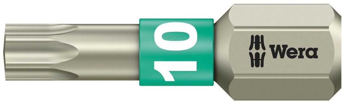 "Bit 1/4"" DIN3126 C6,3 T10x25mm roestvrij Wera"