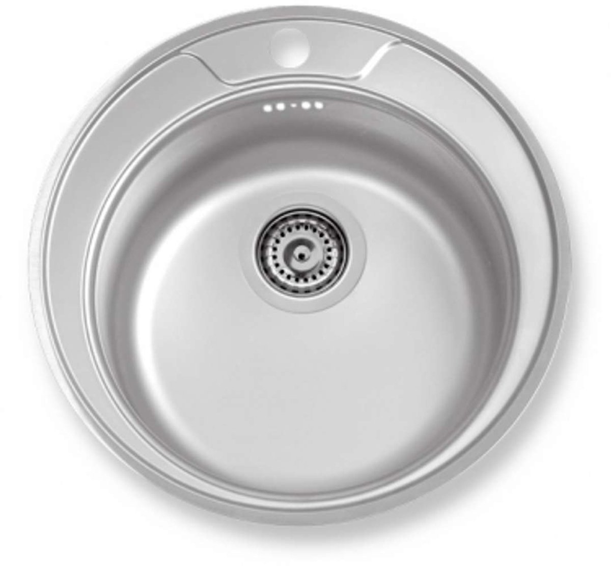 Novaservis Spoelbakken - Spoelbak, diameter 51 cm, rvs DR51
