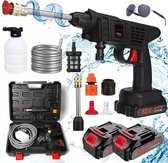 Bol.com Traumheim® Accu hogedrukreiniger - 88VF 400W draadloze draagbare hogedrukreinigers - autoreiniger met 2 accu's - 5 m sla... aanbieding