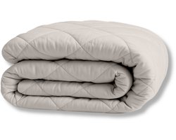 Y-NOT Dreambed Original All Year Offwhite 200x220 - Tweepersoonsdekbed - Dekbed Zonder Overtrek - Wasbaar Hoesloos Dekbed - 30 dagen proefslapen - Bedrukt dekbed - Dekbed met vaste overtrek - All year winterdekbed & zomerdekbed