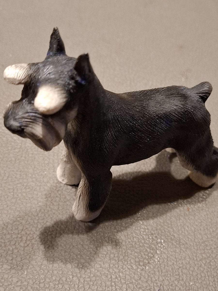 Dog's life collectibles beeld schnauzer zwart / wit