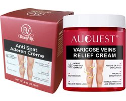 Anti Spat Aderen Crème - Spataderen Verwijderen - Anti Ontsierende Aderen Crème - Professionele Behandelingscrème tegen Spataderen - Vermindert Gevoeligheid - Pijnbestrijding - Natuurlijke Ingrediënten - 80gram - BeautyVlijt