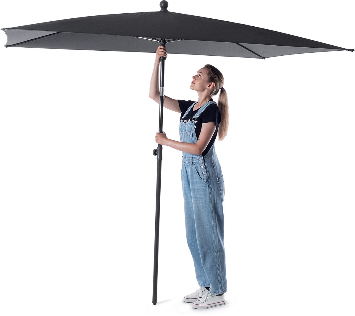 KADAX Balkonparasol 210x140cm, hoogte verstelbaar en kantelbaar thumbnail 5