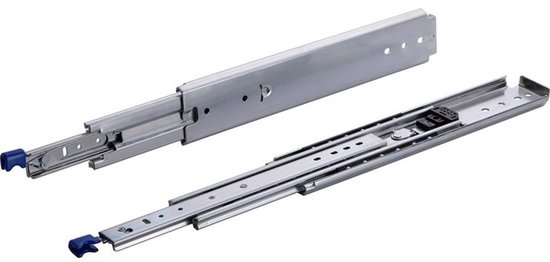 Set de guides de tiroir 250kg 1800mm 72 pouces avec serrure et entièrement extensible - guide de tiroir long, lourd et verrouillable sur roulements à billes avec verrouillage entrée/sortie 180 cm 72"