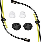 Brandstofslang 12 mm x 6 meter - Zwarte Benzineslang & Dieselslang met 20 Slangklemmen - Hoogwaardige Brandstofleiding voor Auto's, Tractoren, Generatoren en Kleine Motoren