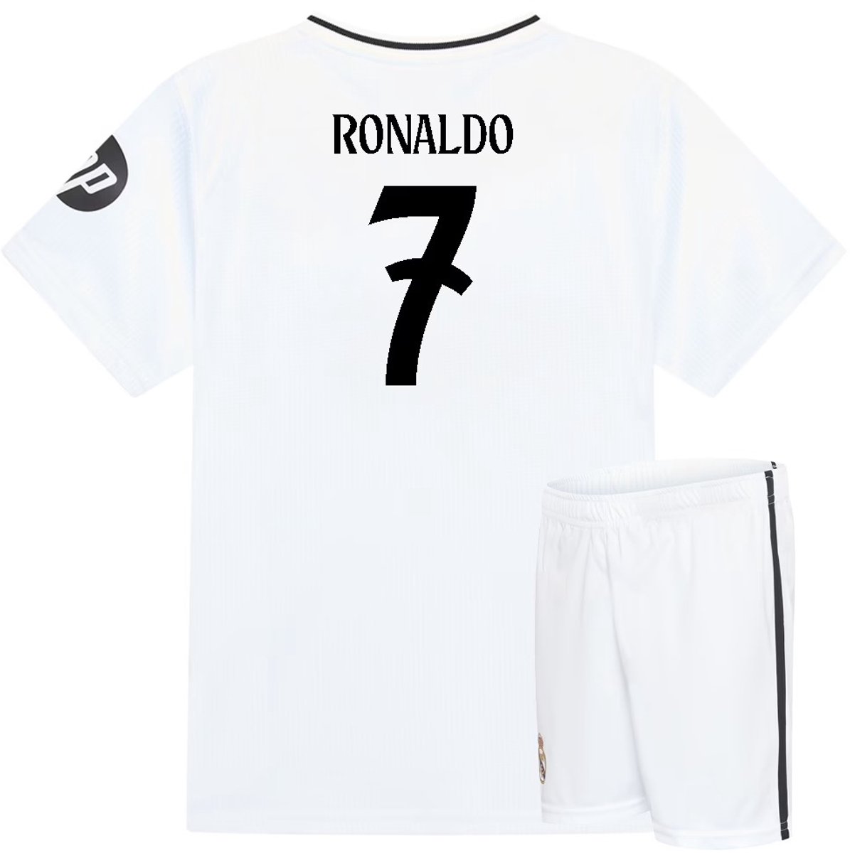 Ronaldo Real Madrid Voetbaltenue Thuis - Voetbal Tenue Kinderen - Shirt en Broekje - Jongens en Meisjes -- Maat 128