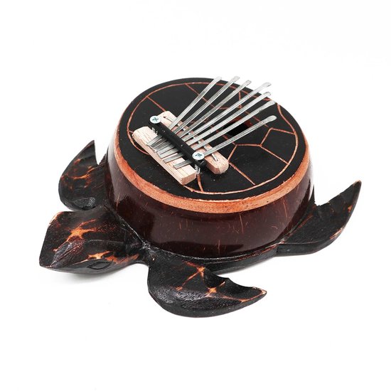 Kalimba tortue antique noix de coco
