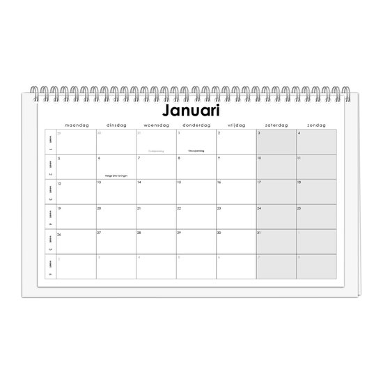 Huurdies - 2026 bureaukalender