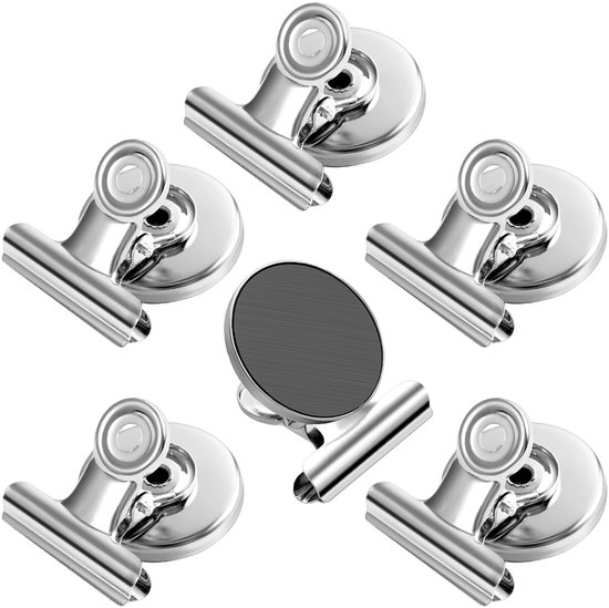 Tampen 8 Stuks Magneetclips – Sterk, Met Krasbescherming, Voor Koelkast, Prikbord En Meer