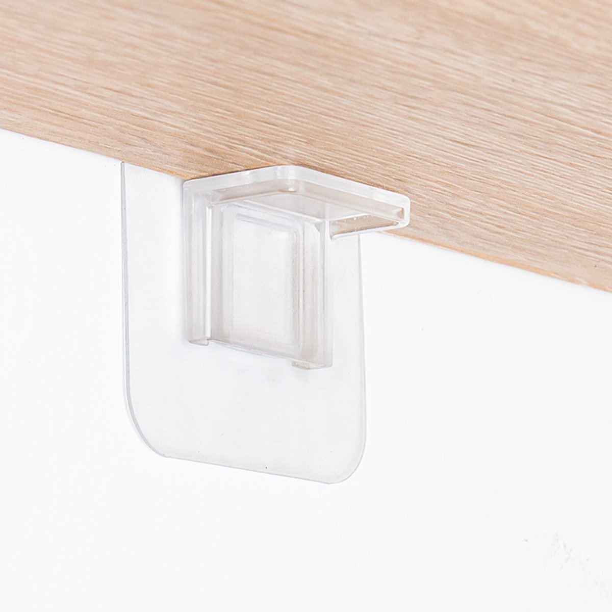 Zelfklevende Plankdragers - Plankhouders - 4 stuks - Zelfklevend - Transparant - 6CM - CHPN