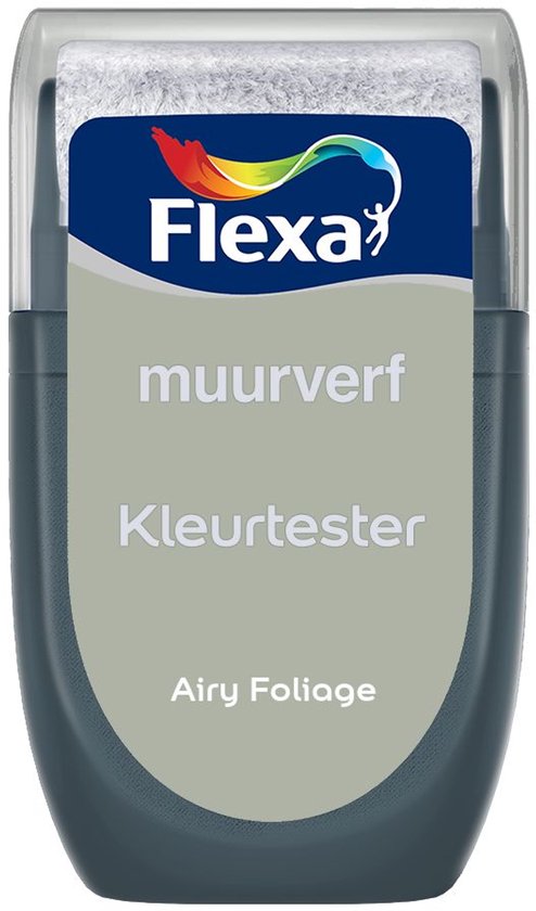 Flexa muurverf kleurtester Airy Foliage.