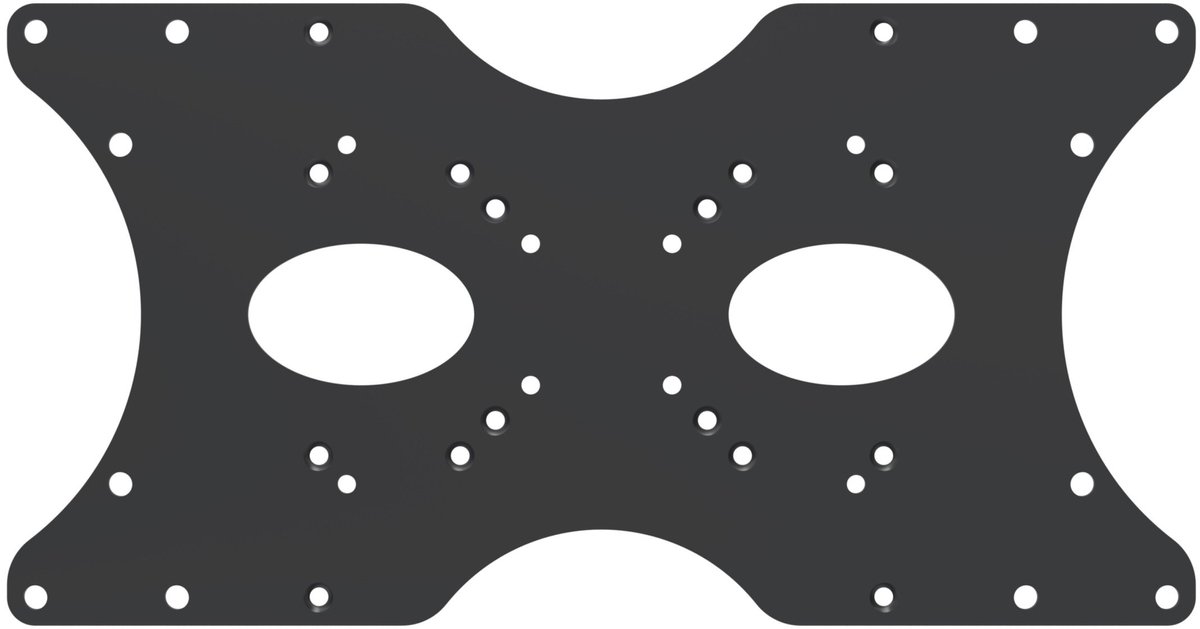 conecto CC50307 Universele VESA-adapter VESA 50x50 naar 400x200, 1-delig, zwart