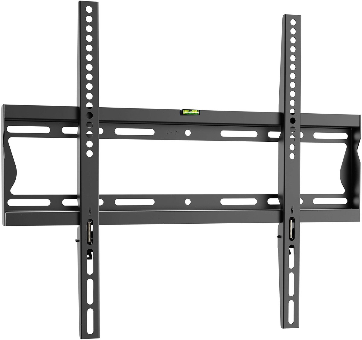 RICOO TV muurbeugel vast voor 32-55 inch TV beugel plat ultraslanke TV beugel voor aan de muur F2044 universele muurbeugel slimme OLED gebogen TV beugel tot 35 kg & VESA 400 x 400 mm