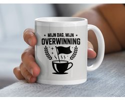 Mijn Dag, Mijn Overwinning Koffiemok, Motivatie, Koffie, Thee, Cadeau voor haar, Cadeau voor hem, Inspiratie Mok