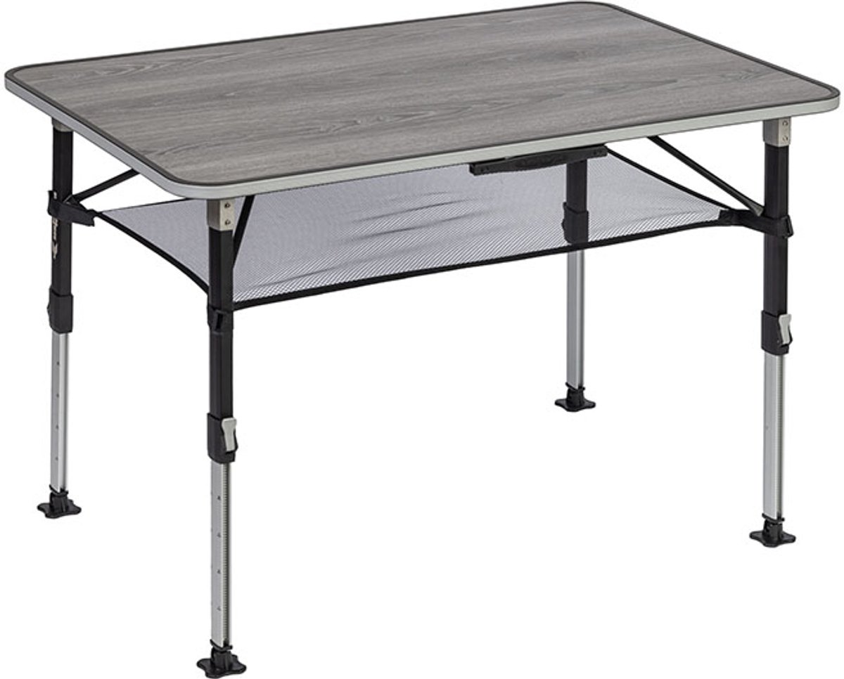 Brunner ELÙ NG 120 - Campingtafel 120 x 80 x 42/70 cm - Honingraat blad - Verstelbare poten - Aluminium frame en opbergnet