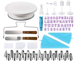 Taartgereedschap Set - 86 stuks - Voor het Versieren van Taarten - Hoogwaardig Materiaal