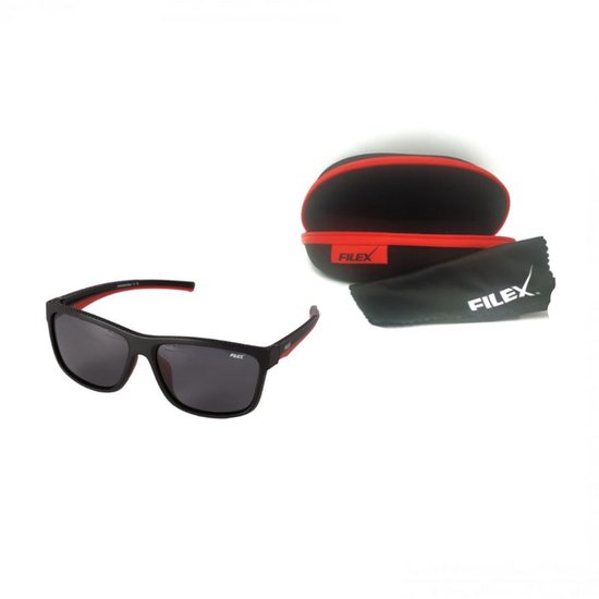 Lunettes de soleil polarisées de Luxe Filex « ARNO » avec étui – verres bleu foncé – Lunettes de pêche pour la carpe