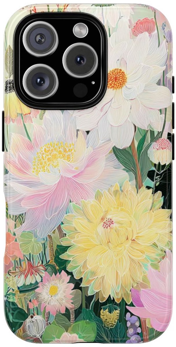 Sierlijk Pastel Bloemenboeket – Telefoonhoesje Geschikt voor iPhone 16 Pro