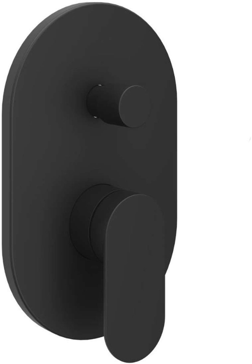 Ravak Chrome II - Inbouwkraan voor 2 functies, zwart X070466
