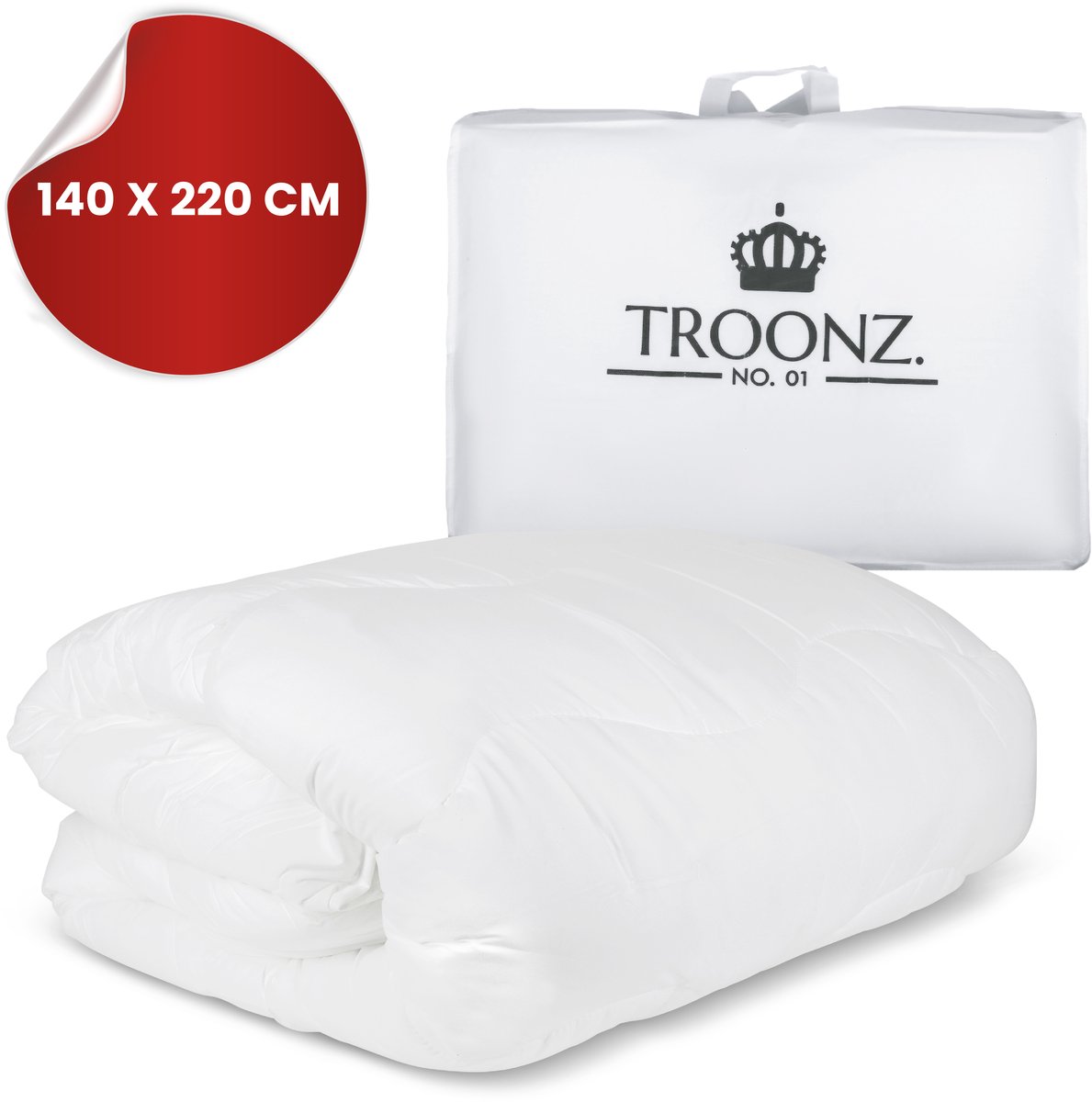 Troonz Portofino Enkel Dekbed 140x220 cm - Eenpersoons Dekbed - Twijfelaar Dekbed - Zomerdekbed